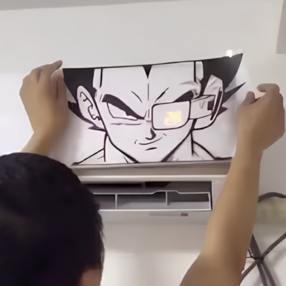 Dragon Ball Goku & Vegeta Air Conditioner Sticker