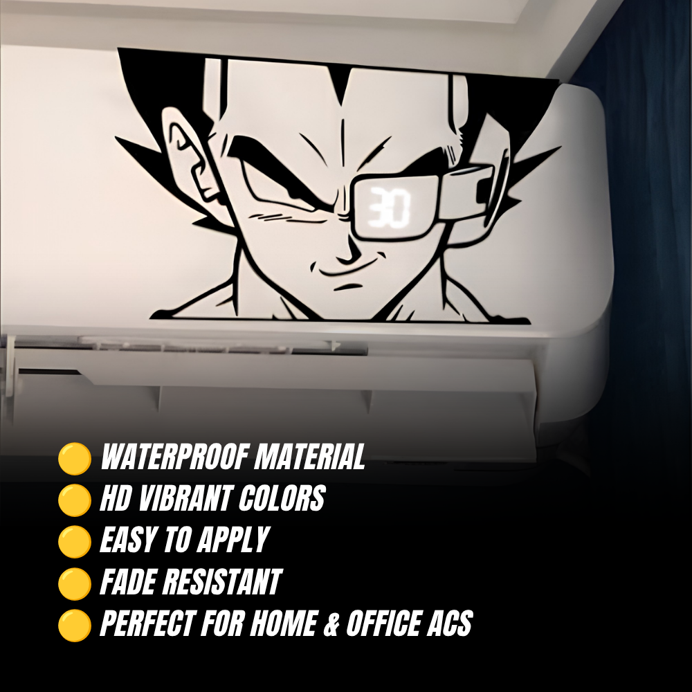 Dragon Ball Goku & Vegeta Air Conditioner Sticker